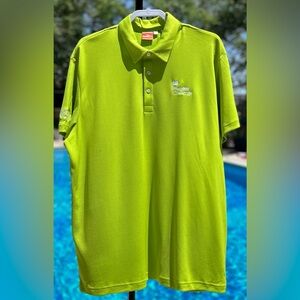 NWT Puma Golf Tech Shirt Polo “Humana Challenge” Lime Green Sz XXL Rare Item